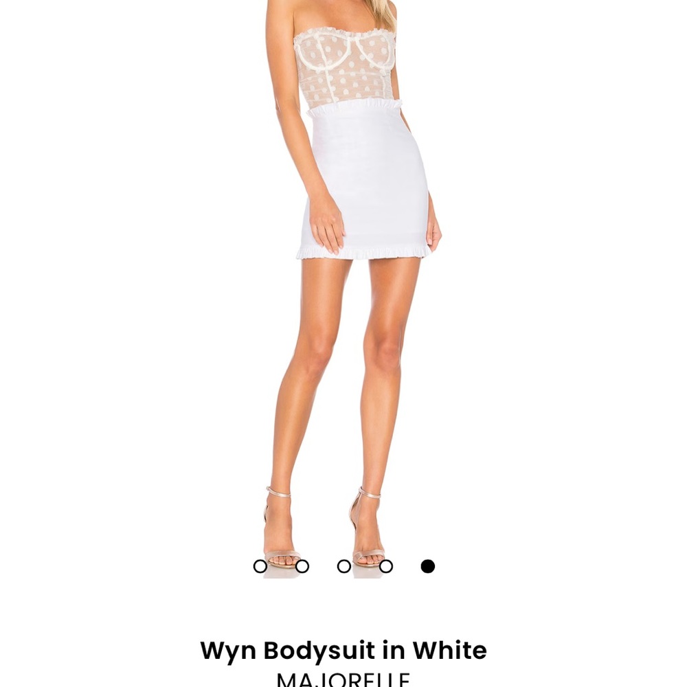 MAJORELLE Wyn Bodysuit in White